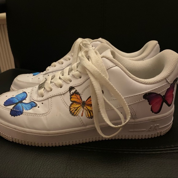 Drip Creationz Butterfly Effect Nike AF1s - Size 7.5 - Picture 4 of 8